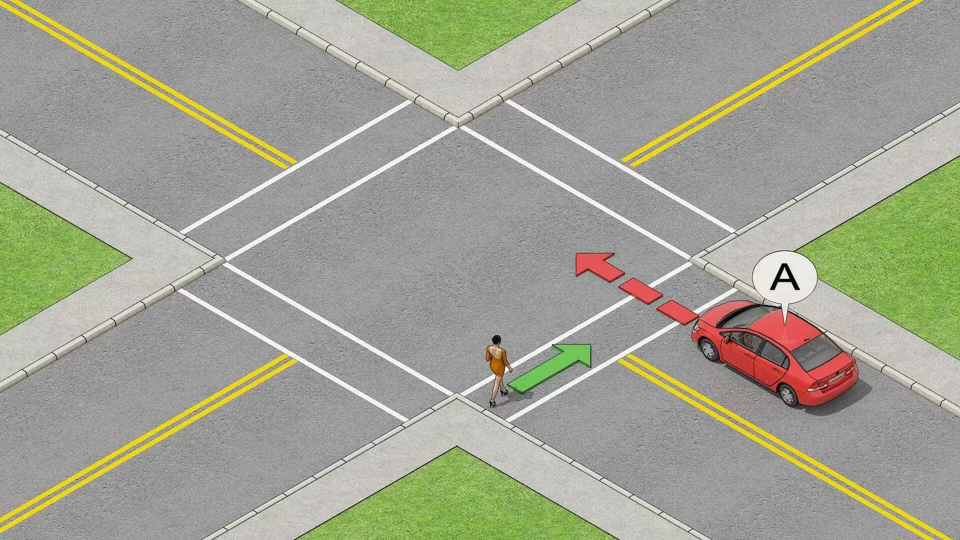 intersections right of way