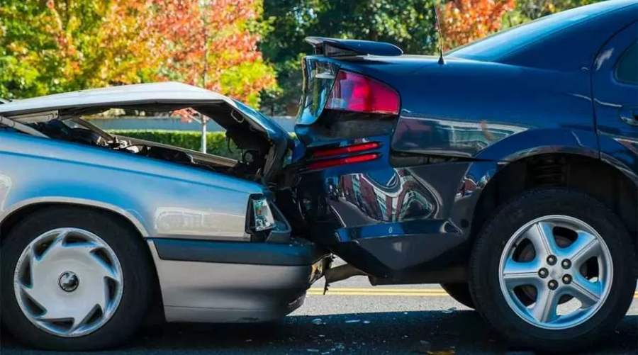 Rear-end car accident